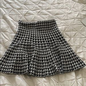 Chevron patterned cotton skirt